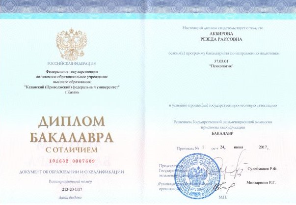 диплом бакалавриата